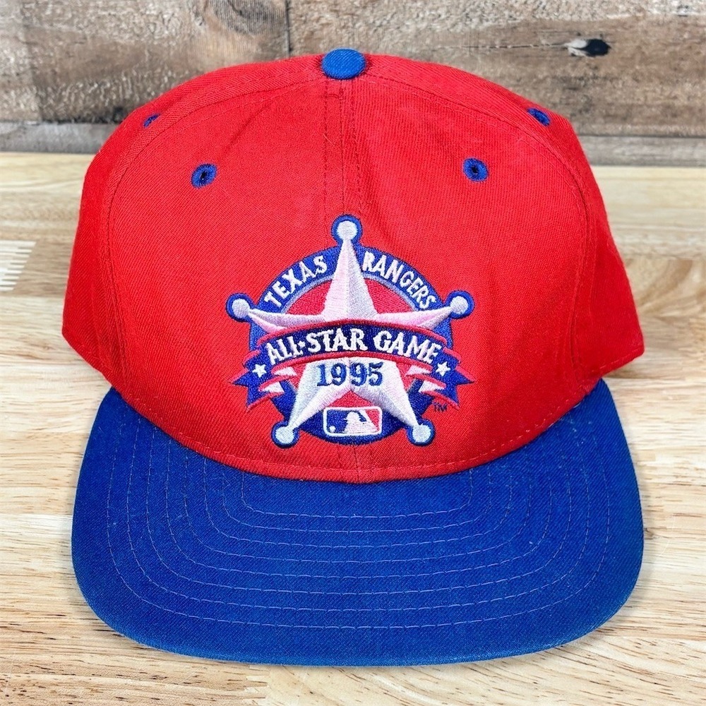 New Era Texas Rangers Hat One Size Red/Blue 1995 MLB All-Star Game‎